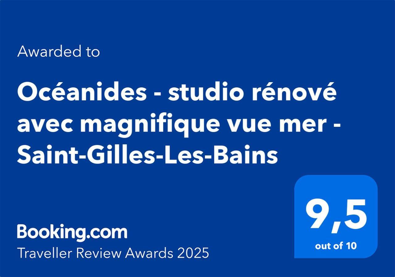 Oceanides - Studio Renove Avec Magnifique Vue Mer - Saint-Gilles-Les-Bains Экстерьер фото